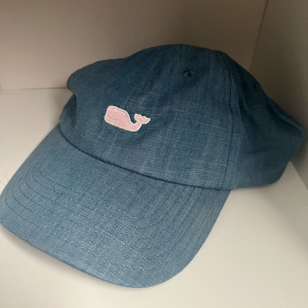 Vineyard Vines Chambray Baseball Hat